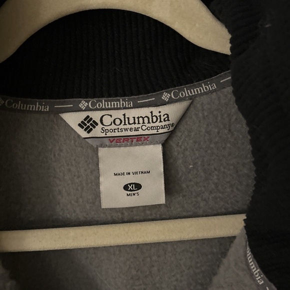 Columbia Sportswear Men’s Size XL Black Gray Full Zip Ski Jacket Fleece Jacket - Picture 2 of 13